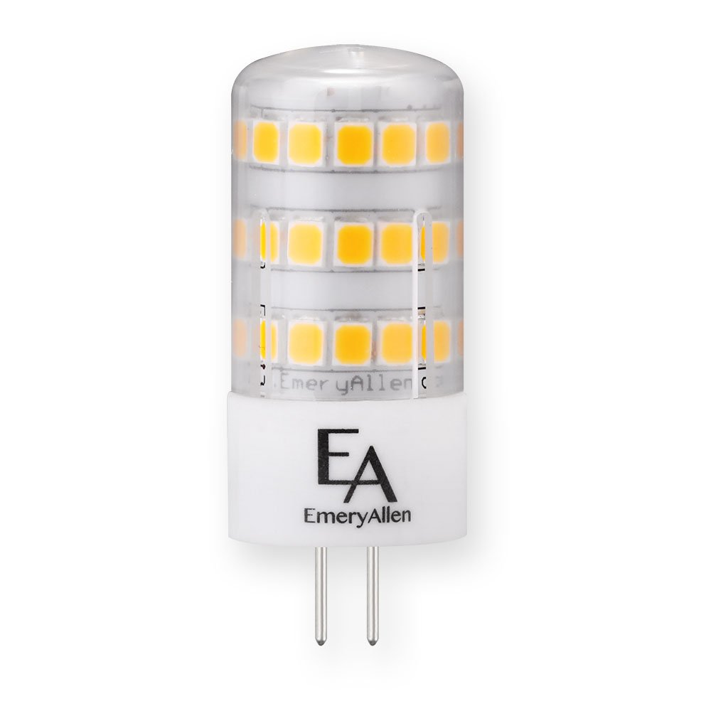 Emery Allen EA-G4-4.0W-001-309F 4 watt LED Miniature lamp, Bi-Pin (G4) Base, 3000K, 400 lumens, 25,000hr life, 12 Volt, Dimming