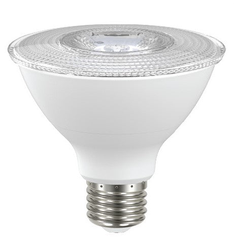 NaturaLED 5926 LED10PAR30/80L/FL/930 10 watt PAR30 LED Short Neck Flood Lamp, Medium (E26) base, 40º beam angle, 3000K, 800 lumens, 25,000hr life, 120 volt, Dimming