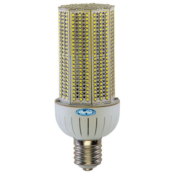 Olympia CL-65W8-40K-E39 73 watt LED Self-Ballasted Cluster Lamp, 3-1/2in. x 8-3/4in. tall, Mogul (E39) base, 4000K, 9300 lumens, 50,000hr life, 120-277 volt, Non-dimmable