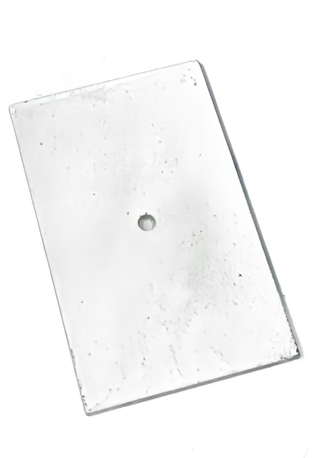 ABS-3X5RECHHCWH  3in. x 5in. Rectangular ABS Hand Hole Cover Plate, White. Bracket & Screw sold separately