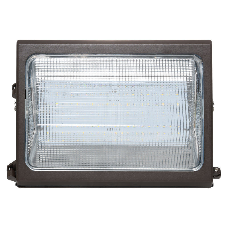 Westgate WMX-MD-20-50W-50K 20W/30W/40W/50W Wattage Selectable LED Non-Cutoff Wallpack Fixture, 5000K, 2600/3900/5200/6500 lumens, 70,000hr life, 120-277 Volt, 0-10V Dimming, Bronze Finish