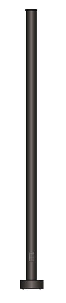 A&M P-RSS8X3-14G-4X8BCD-NT-BK Custom 8ft. x 3in. Round Steel Pole - Lighting Supply Guy