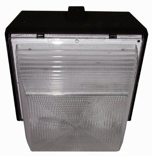 Ark Lighting ASM12-150MH-MT-BZ 12in. Square Cast Aluminum Ceiling Fixture, ..With 150 watt Metal Halide Ballast, Bronze Finish and Clear Polycarbonate Prismatic Lens, Includes 150w MH Lamp - Lighting Supply Guy