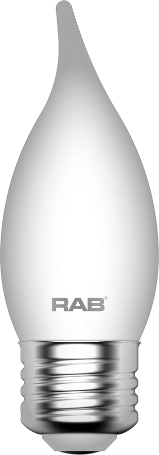 Rab BA11-3-E26-927-F-F E26 CRI90 2700K Dim Frosted Filament BA11 3.3W 40EQ 300lm Lamp