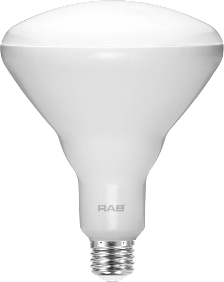 Rab BR40-11-927-DIM 11 watt BR40 LED Reflector Lamp, Medium (E26) Base, 2700K, 900 lumens, 25,000hr life, 120 Volt, Dimming