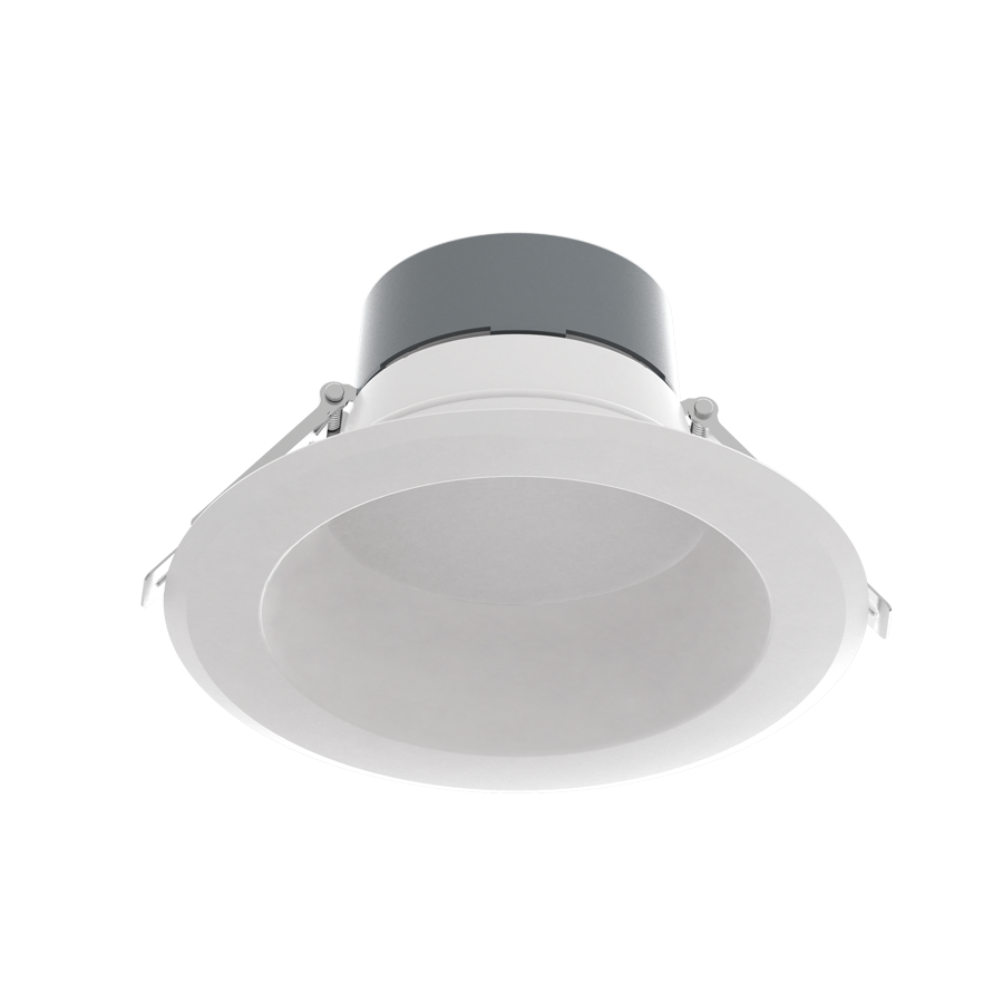 Rab CRLEDFA-8R-33S-9CCT-UNV-WS 25W/29W/33W Wattage Selectable 8" LED Downlight, 3000K/3500K/4000K Color Selectable, 3000 Max Lumens, 50,000hr life, 120-277 Volt, 0-10V Dimming, White Finish