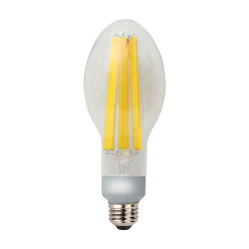 TCP FED23N15022E26CL 26w LED High Lumen Filament Lamp to replace 100w HPS bulb, 7.6"h, 2200K, 3600 lumens, 120-277 volt, 50,000hr life, Clear Glass, Non-Dimming