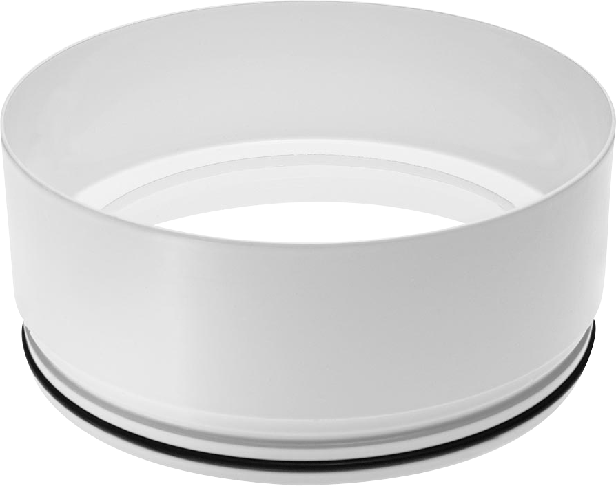 Rab HH1-W  Hood and Lens Assembly for Bullet Flood Fixtures White, White Finish