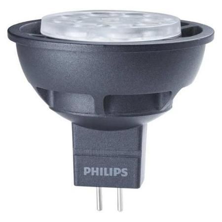 Philips 454538  6.5MR16/F25/2700-2200/DIM/12V 6.5 watt MR16 LED Reflector Lamp, Bi-Pin (GU5.3) base, 25º beam angle, 2700K-2200K, 410 lumens, 25,000hr life, 12 volt. *Discontinued*