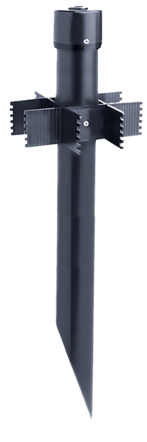 Rab MPAB  Clear PVC Turtle Cover w/ Lockable Latch and Cap, 3-3/8" x 9-1/2" tall, Black Finish