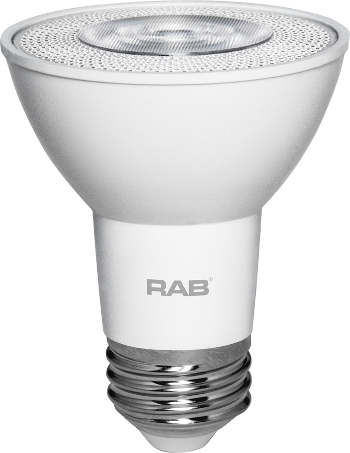 Rab PAR20-7-940-40D-DIM E26 CRI90 4000K Dim 40deg PAR20 7W 50EQ 550lm Lamp