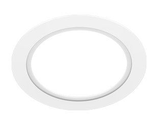 Rab RFLED-6R-8R-W White, round goof ring for 6"-8" retrofit downlights, with Friction cllips