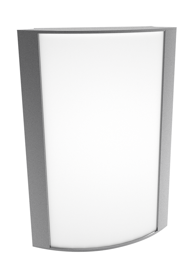 Rab HALVS10L90-F-S 14W, 120V, 4000K, 1000LM, 90CRI, Frosted Lens, Silver Finish, LED Wall Sconce