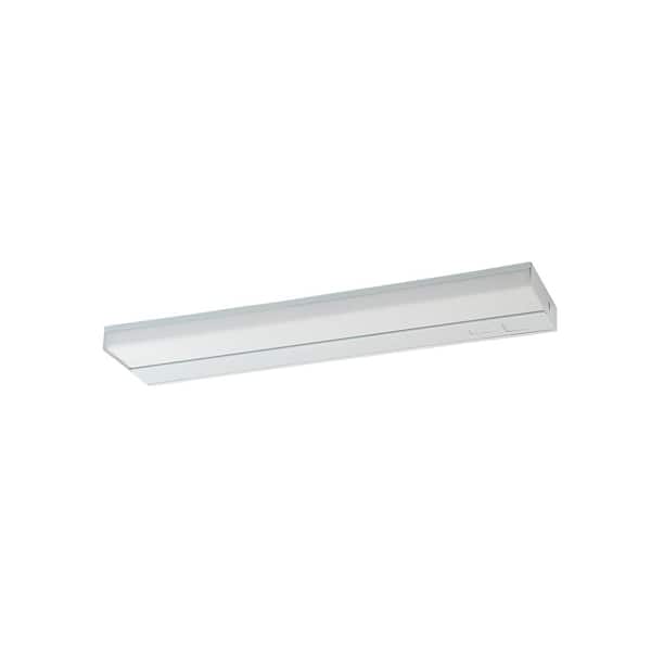 Amax Lighting UC-24 2-Lamp 24" Undercabinet Fixture, 24" Wide x 5" Depth x 1" Height, Uses F8T5 Lamps, White Finish